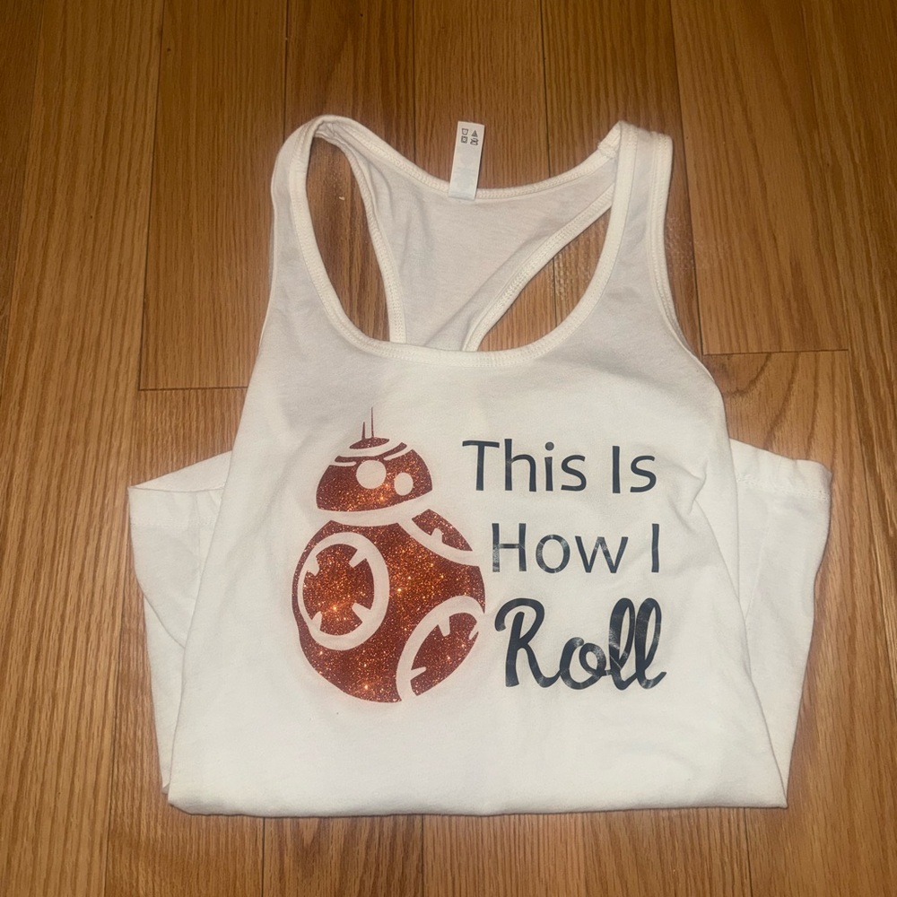 Star Wars inspired BB-8 tank top